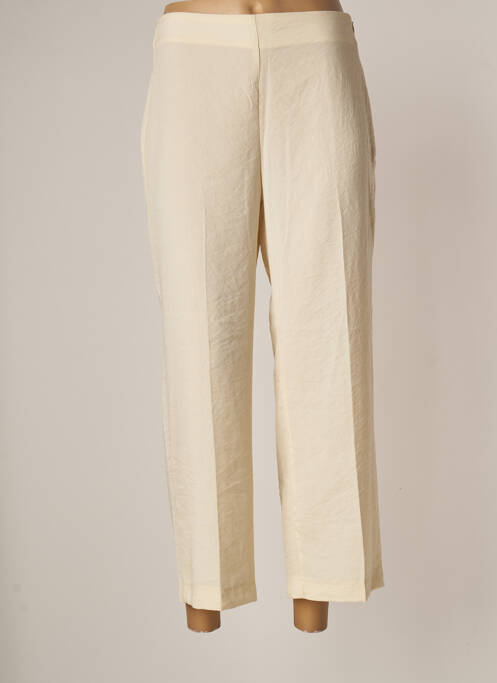 Pantalon chino tissage popeline taille normale beige NICE THINGS femme