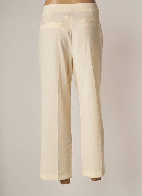 Pantalon chino tissage popeline taille normale beige NICE THINGS femme