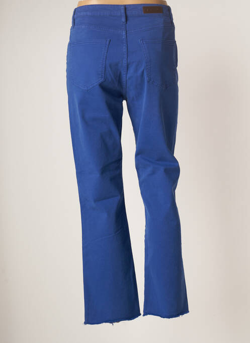 Pantalon droit bleu DENIM STUDIO pour femme