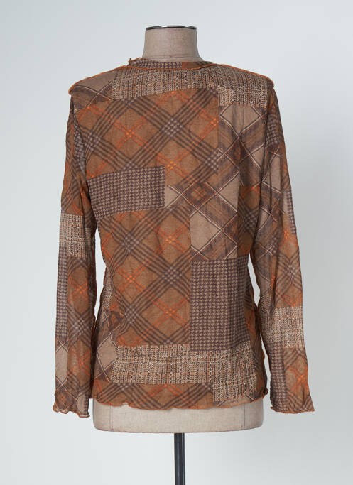 Top marron GUY DUBOUIS pour femme