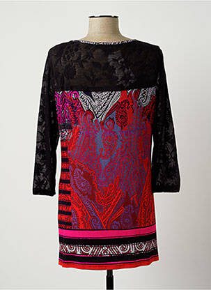 Tunique manches longues col rond rouge MERI & ESCA femme