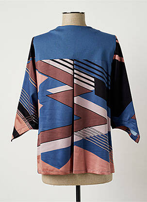 Top imprimé fantaisie manches 3/4 marron GREGORY PAT femme