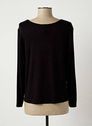 Top tissage jersey manches longues noir GUY DUBOUIS femme