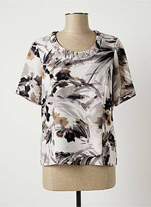 Top coupe fluide manches courtes rose FRANCE RIVOIRE femme