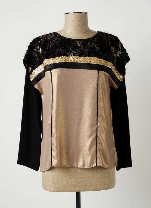 Blouse col rond manches longues jaune MERI & ESCA femme