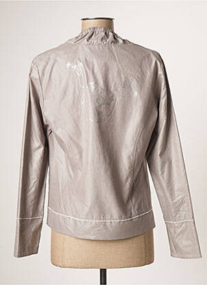 Veste casual col rond beige MERI & ESCA femme