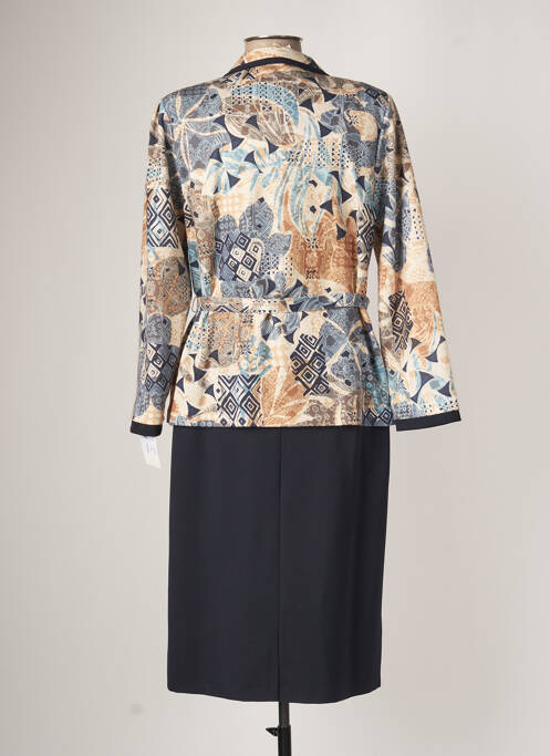 Robe mi-longue bleu FRANCE RIVOIRE pour femme