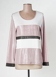 Top stretch manches longues rose MERI & ESCA femme