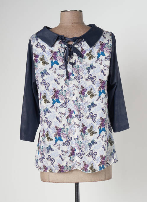 Blouse bleu MERI & ESCA pour femme