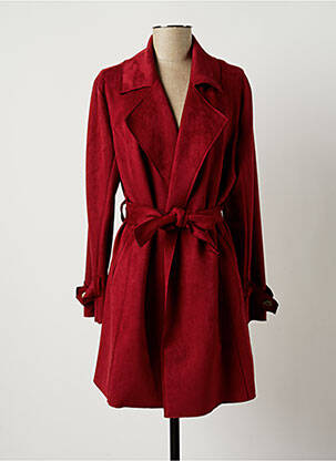 Manteau long rouge GUY DUBOUIS pour femme