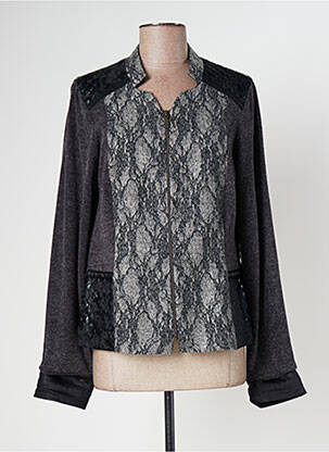 Veste casual coupe cintrée gris FRANCE RIVOIRE femme