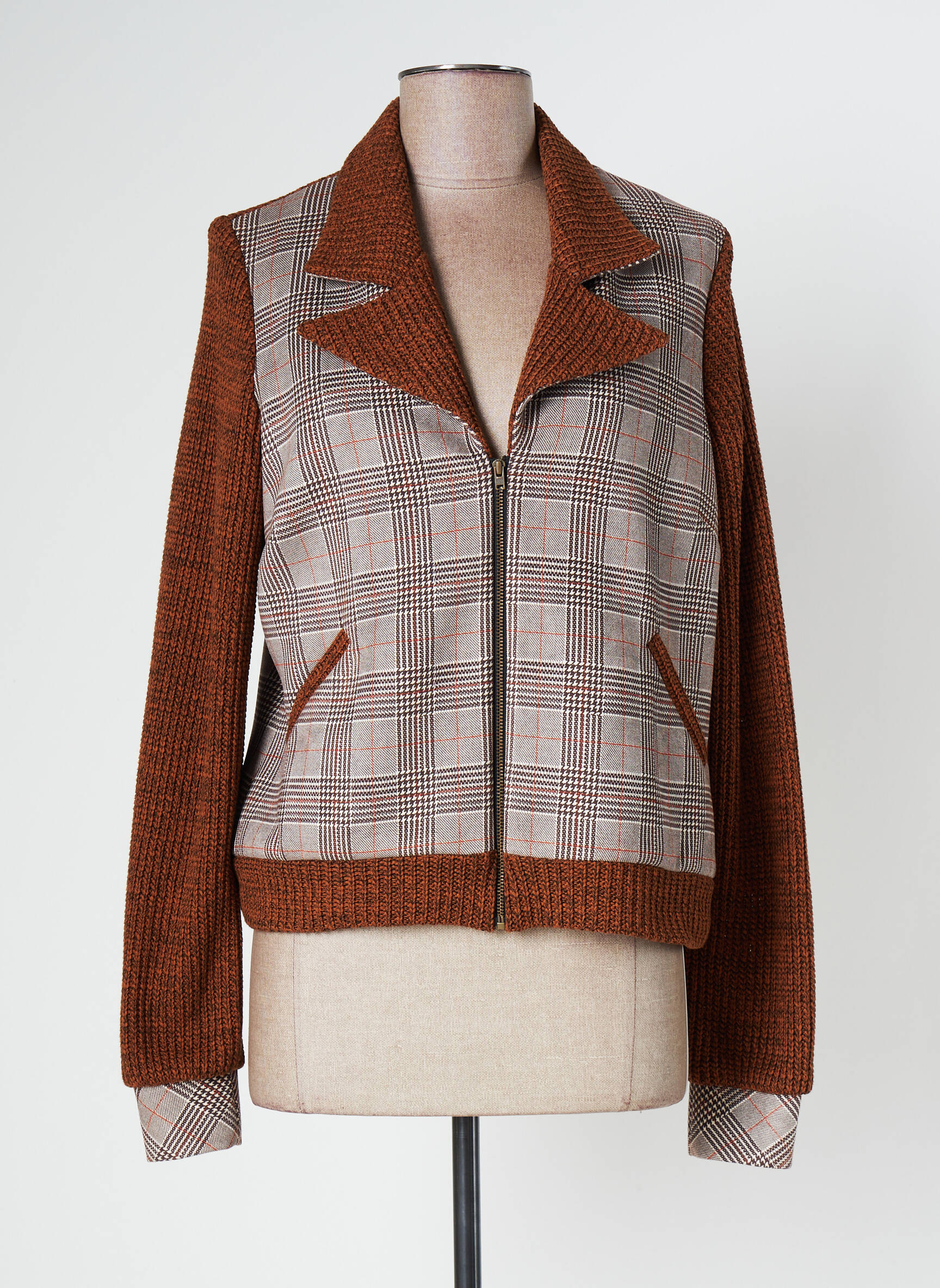 Veste casual col tailleur marron GUY DUBOUIS femme