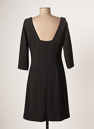 Robe mi-longue manches 3/4 manches 3/4 noir GUY DUBOUIS femme