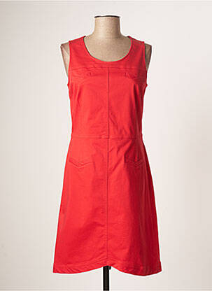 Robe courte fermeture zippée au dos sans manche rouge MERI & ESCA femme