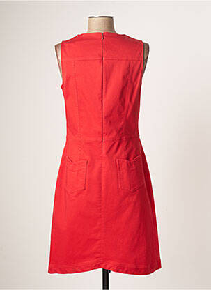 Robe courte fermeture zippée au dos sans manche rouge MERI & ESCA femme
