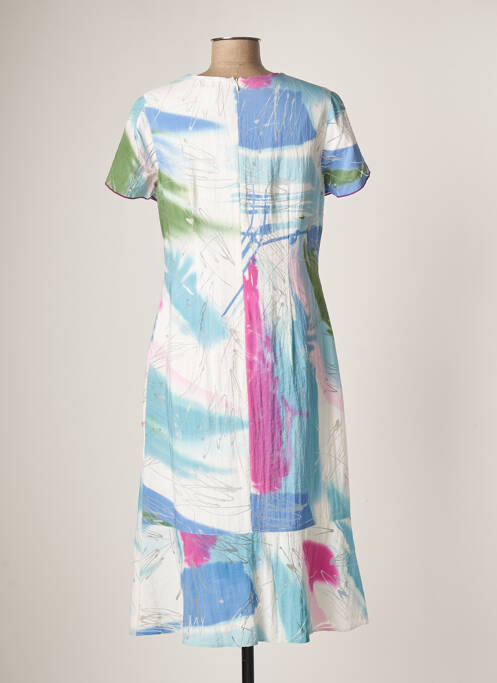 Robe mi-longue bleu FRANCE RIVOIRE pour femme