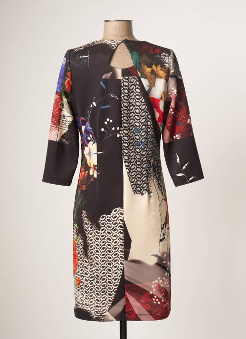 Robe mi-longue noir GUY DUBOUIS pour femme