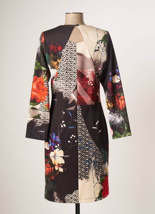 Robe mi-longue noir GUY DUBOUIS pour femme