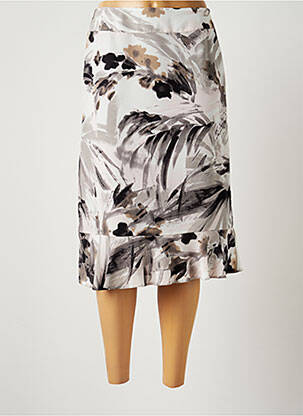 Jupe mi-longue taille normale gris FRANCE RIVOIRE femme