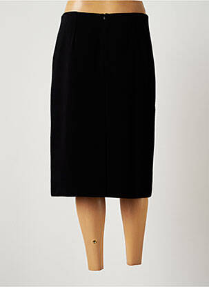 Jupe mi-longue coupe droite noir GUY DUBOUIS femme