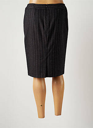 Jupe mi-longue stretch gris GUY DUBOUIS femme