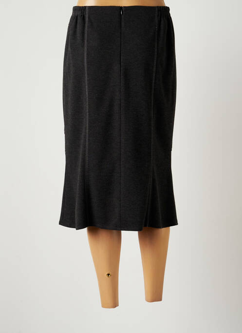 Jupe mi-longue gris GUY DUBOUIS pour femme