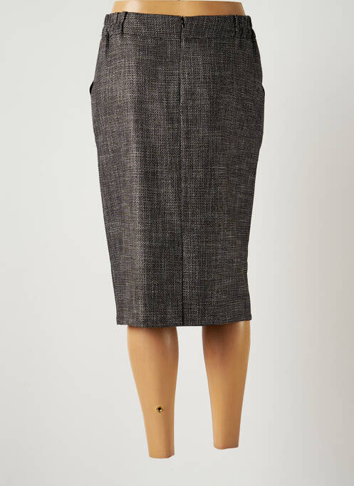 Jupe mi-longue gris GUY DUBOUIS pour femme
