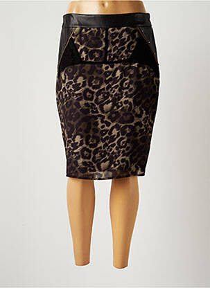 Jupe mi-longue taille normale noir MERI & ESCA femme