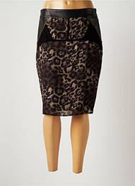 Jupe mi-longue doublure textile noir MERI & ESCA femme