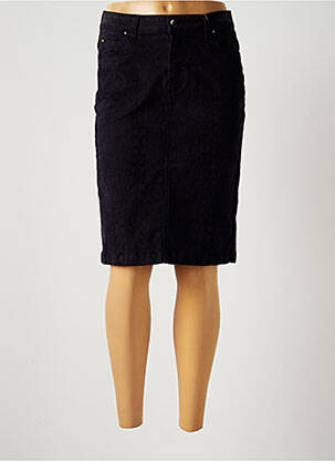 Jupe mi-longue stretch bleu MERI & ESCA femme