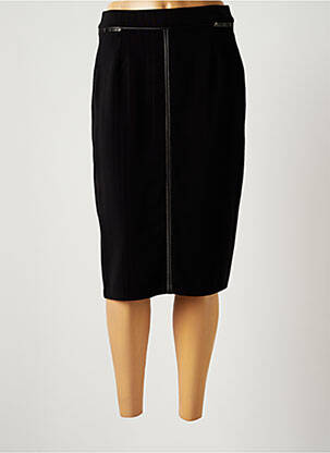 Jupe mi-longue taille normale noir GUY DUBOUIS femme