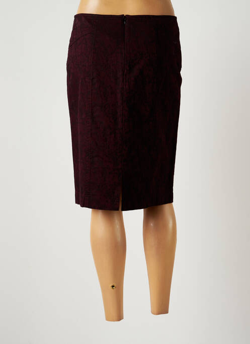 Jupe mi-longue violet GUY DUBOUIS pour femme
