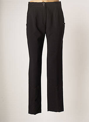 Pantalon droit stretch taille haute noir GUY DUBOUIS femme