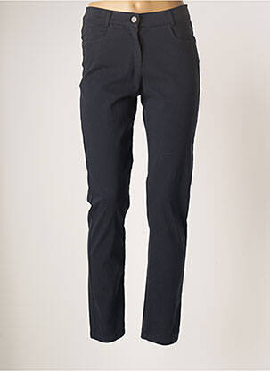 Pantalon slim stretch taille normale bleu GUY DUBOUIS femme