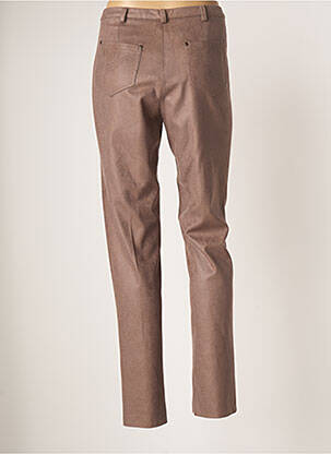 Pantalon droit stretch taille haute beige FRANCE RIVOIRE femme