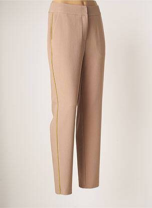 Pantalon slim poches taille haute beige GUY DUBOUIS femme