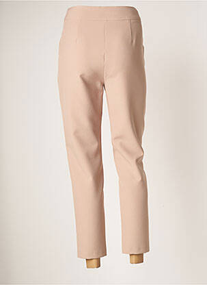 Pantalon 7/8 taille haute taille haute beige GUY DUBOUIS femme