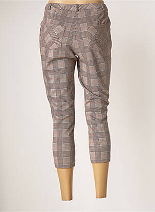 Pantacourt taille haute taille haute marron GUY DUBOUIS femme