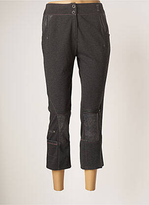 Pantacourt taille haute taille haute gris GUY DUBOUIS femme