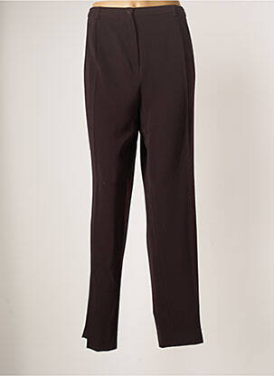 Pantalon droit stretch taille normale marron GUY DUBOUIS femme