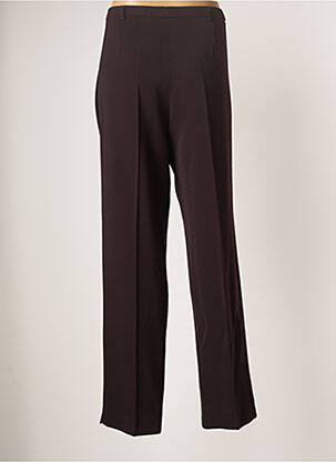 Pantalon droit stretch taille normale marron GUY DUBOUIS femme