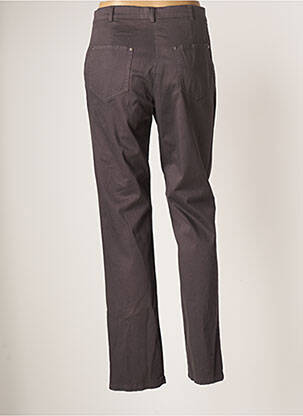 Pantalon droit stretch taille normale violet GUY DUBOUIS femme