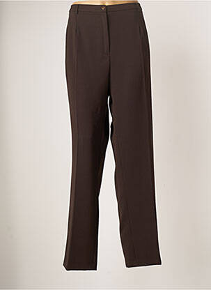 Pantalon droit stretch taille normale marron GUY DUBOUIS homme