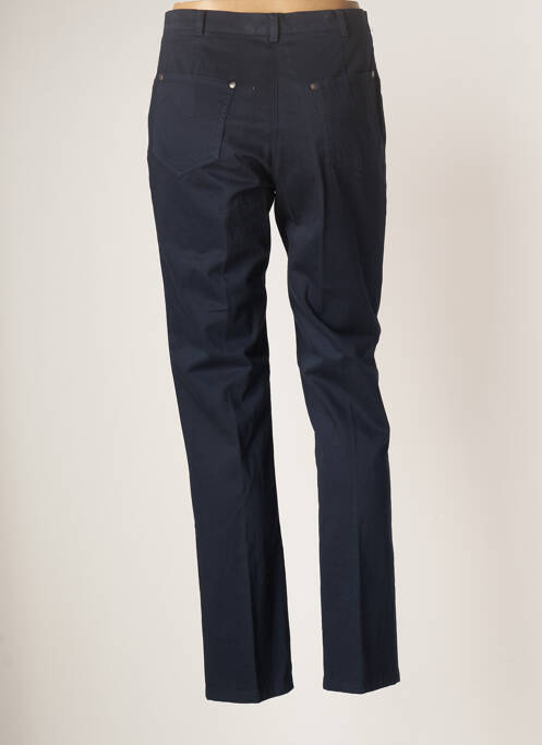 Pantalon droit bleu FRANCE RIVOIRE pour femme