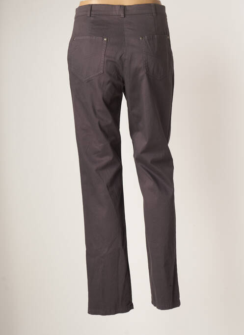 Pantalon droit violet GUY DUBOUIS pour femme