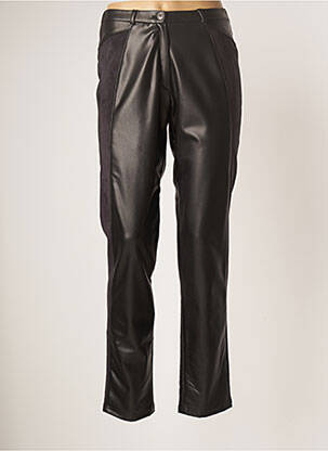 Pantalon slim taille élastique taille normale noir MERI & ESCA femme