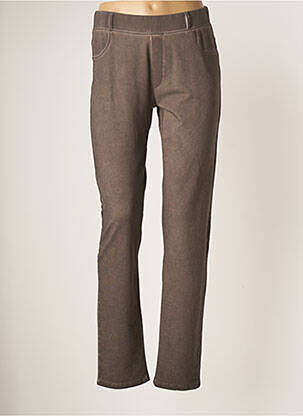 Jegging tissage jersey taille normale marron MERI & ESCA femme