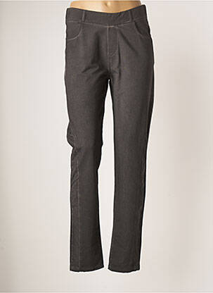 Pantalon slim taille élastique taille normale gris MERI & ESCA femme