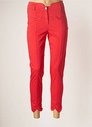 Pantalon 7/8 stretch taille basse rouge MERI & ESCA femme