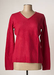 Pull coupe cintrée manches longues rose COULEURS DU TEMPS femme